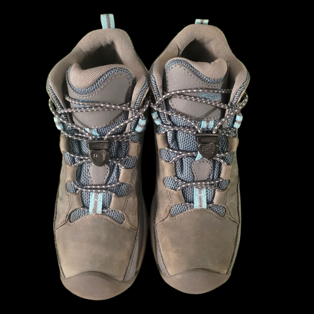 KEEN Targhee Mid Waterproof Kids Hiking Boots Size 1 - Worn Twice, Like New! - Picture 3 of 8